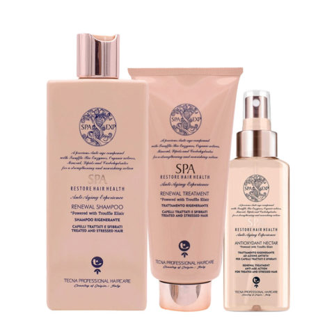 SPA Renewal Shampoo 250ml Treatment 200ml Anti Oxydant Nectar 100ml