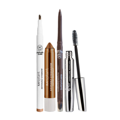 Make Up Deviously Eyebrow N. 159 Medium Eyeshadow 3.5gr Eyepencil Brown Mascara Black 10ml