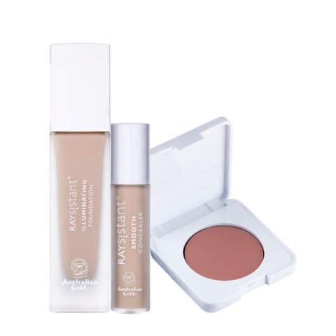 Make Up Illuminating Foundation N. 64 Light 30ml Concealer N. C01 Light 4ml Blush Rose Creamy