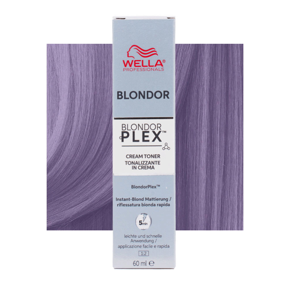 Wella Blondor Plex Cream Toner Ultra Cool Booster /86 60ml - tonalizzante in crema