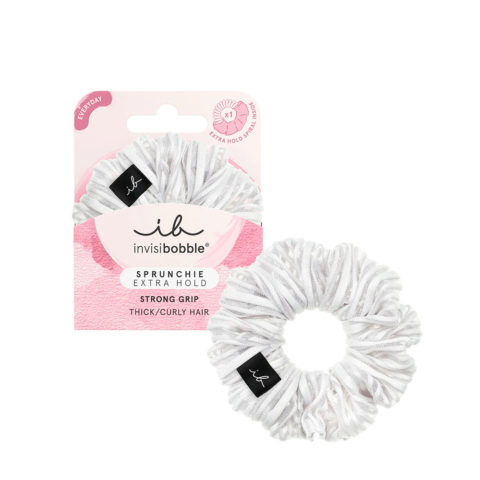 Invisibobble Sprunchie Extra Hold Pure White - scrunchie