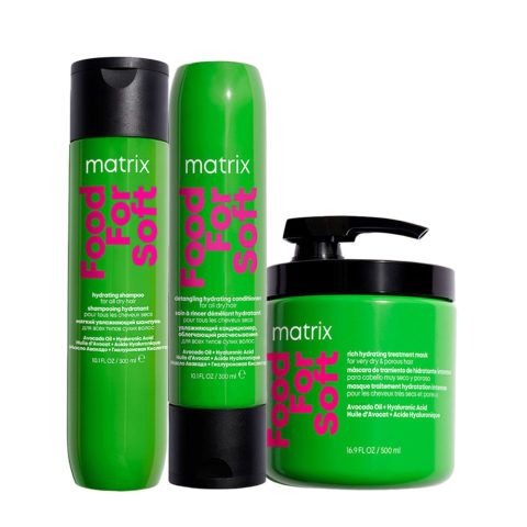 Matrix Haircare Food For Soft Shampoo 300ml Conditioner 300ml Mask 500ml