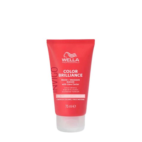 Wella Invigo Color Brilliance Fine Vibrant Color Mask 75ml - maschera protezione colore capelli fini
