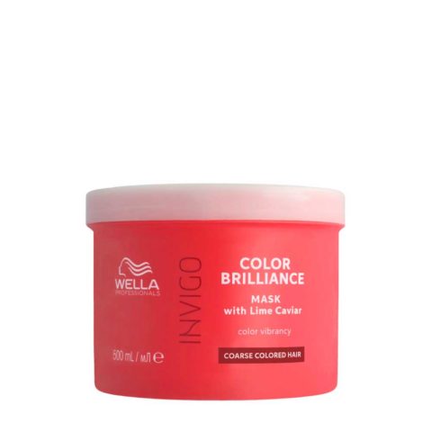 Wella Invigo Color Brilliance Coarse Vibrant Color Mask 500ml - maschera per capelli grossi