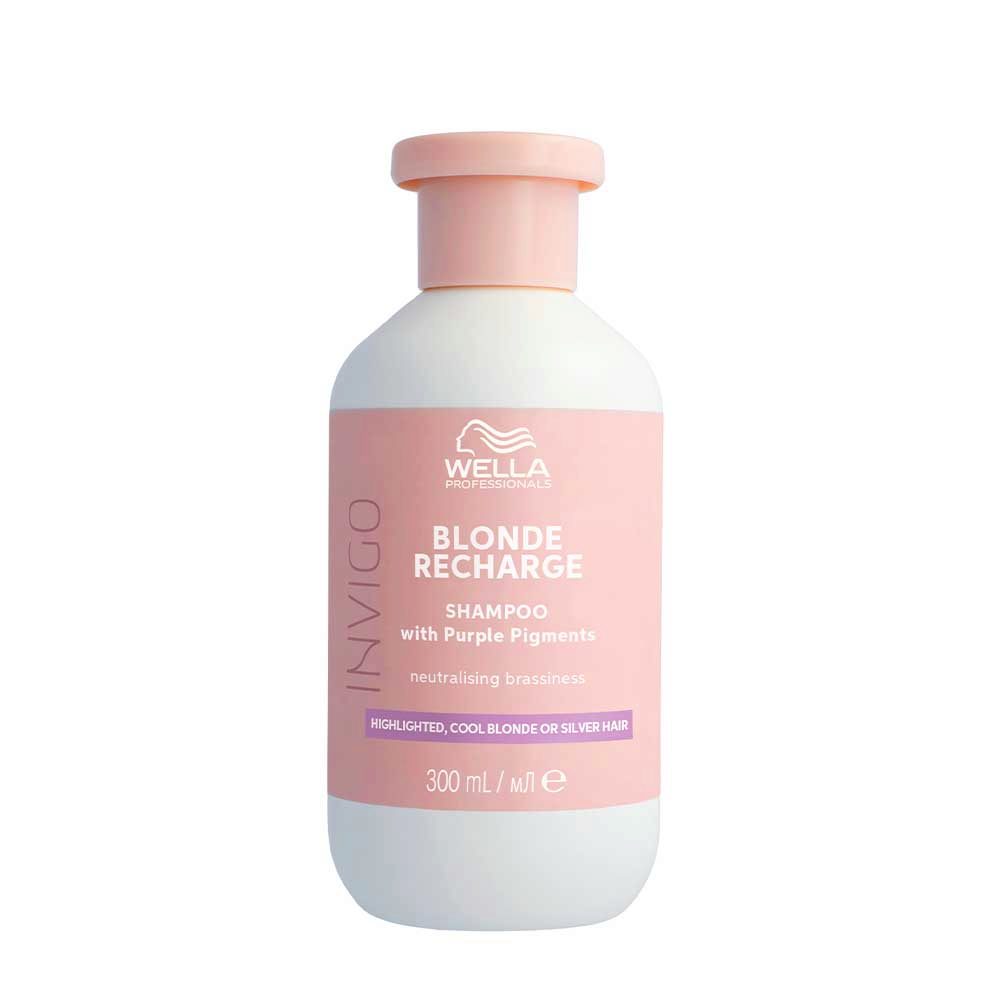 Wella Invigo Blonde Recharge Cool Neutralizing Shampoo 300ml - shampoo per capelli biondi