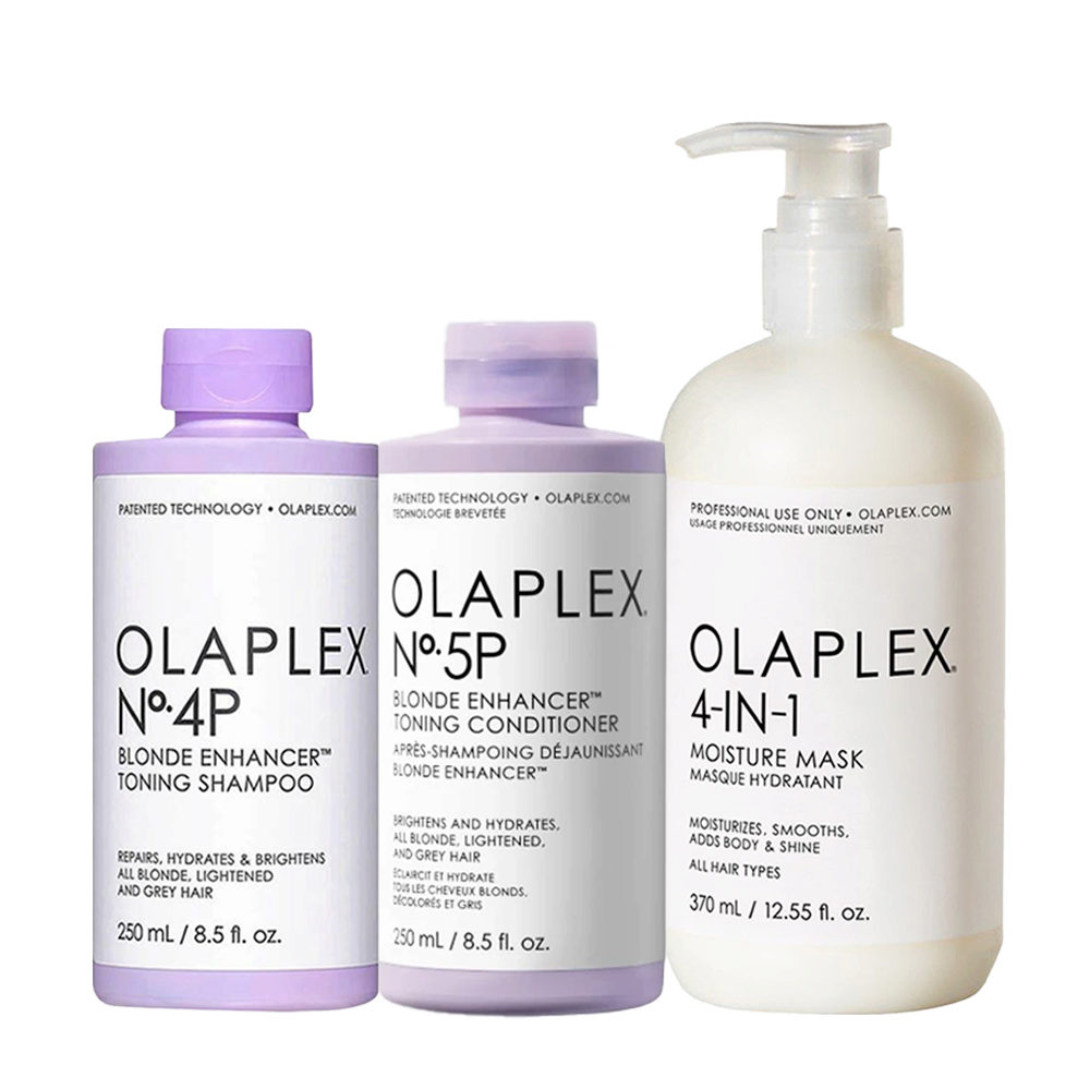 Olaplex N° 4P Blonde Enhancer Toning Shampoo 250ml Conditioner 250ml Mask  370ml