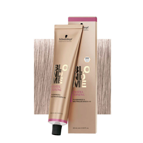 Schwarzkopf BlondMe Color Pastel Toning Ice 60ml - crema neutralizzante per capelli biondi