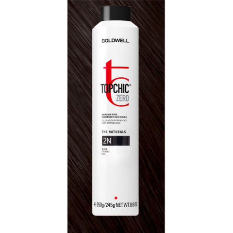 2N Topchic Zero Black Can 250ml - colorazione permanente senza ammoniaca