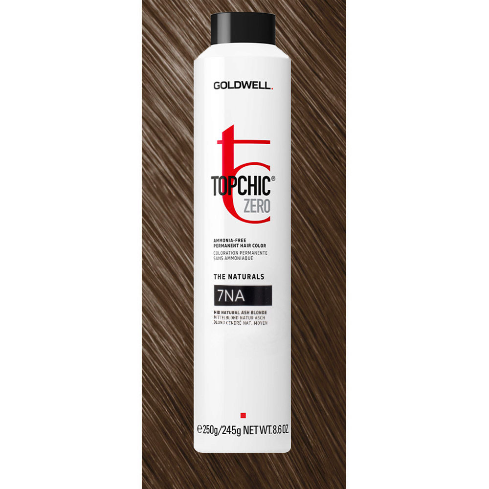7NA Topchic Zero The Naturals Mid Natural Ash Blonde Can 250ml - colorazione permanente senza ammoniaca