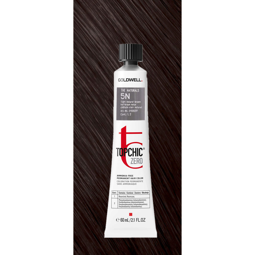 5N Topchic Zero The Naturals Light Natural Brown tb 60ml - colorazione permanente senza ammoniaca