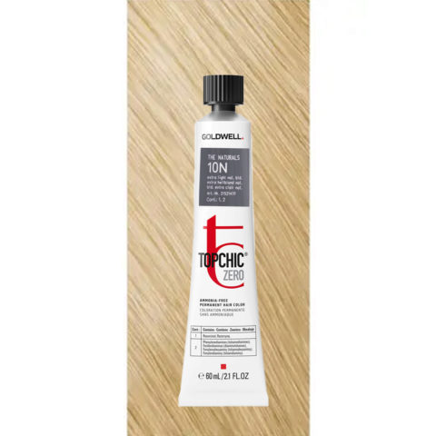 10N Topchic Zero Extra Light Natural Blonde tb 60ml - colorazione permanente senza ammoniaca