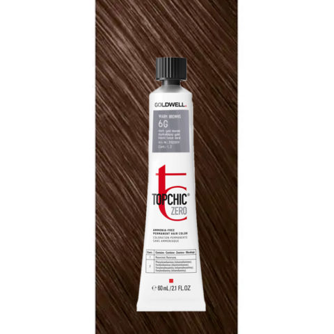 6G Topchic Zero Warm Browns Dark Gold Blonde tb 60ml - colorazione permanente senza ammoniaca