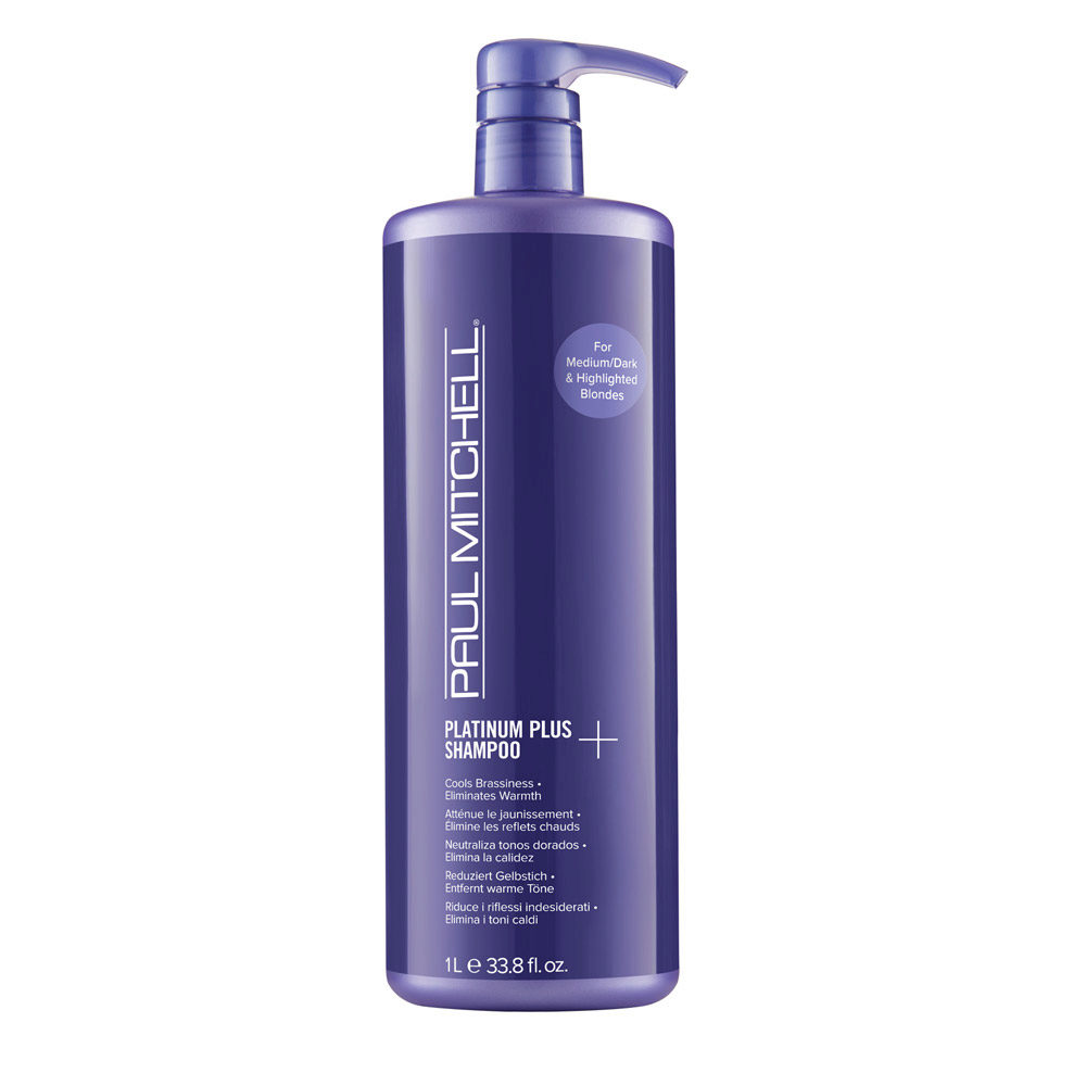 Platinum Plus Shampoo 1000ml - shampoo tonalizzante capelli biondi
