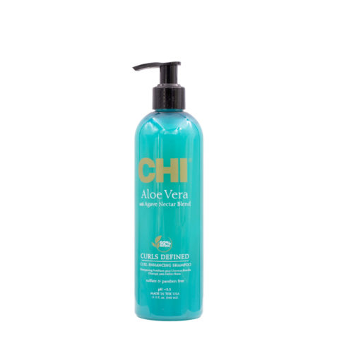 CHI Aloe Vera Curls Defined Curl Enhancing Shampoo 340ml - shampoo per ricci