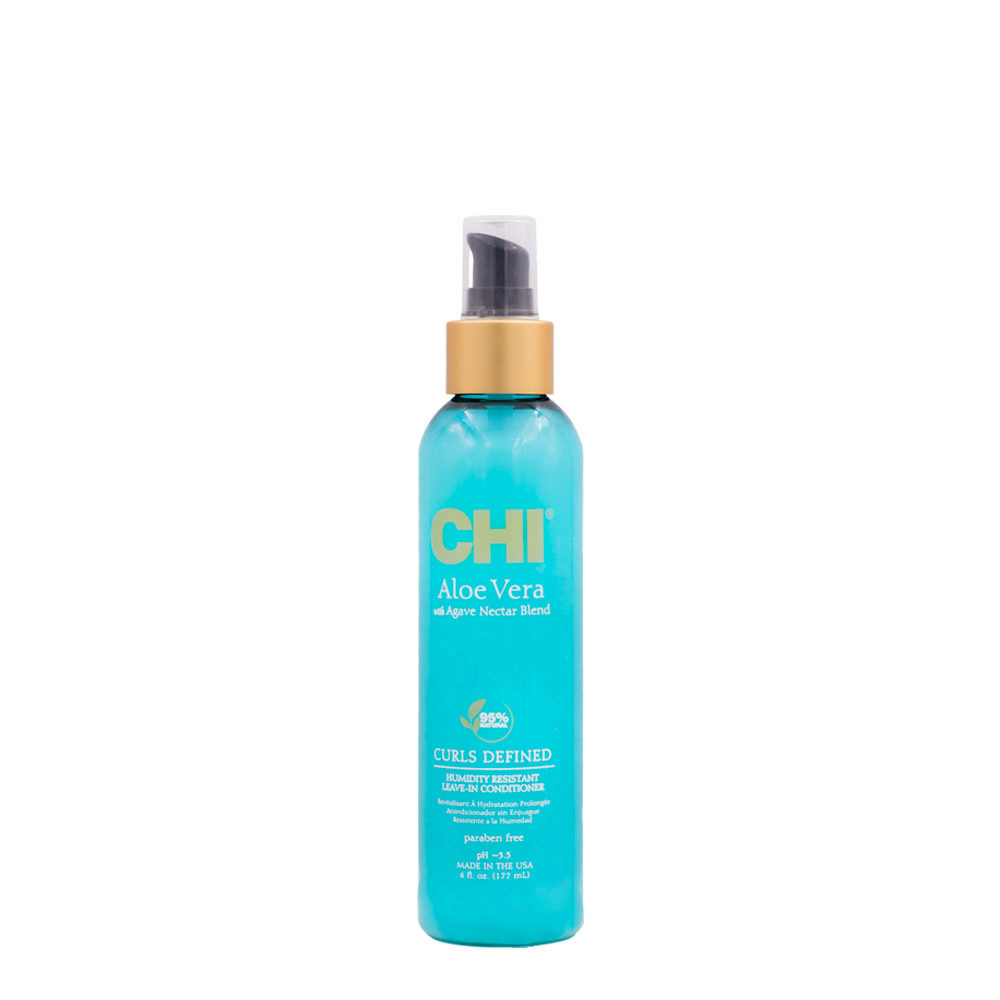 CHI Aloe Vera Curls Defined Humidity Resistant Leave-In Conditioner 177ml - spray leave-in anti umidità