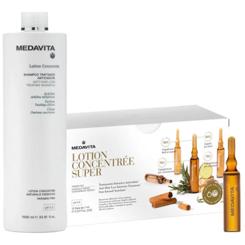 Medavita Cute Lotion Concentrée Shampoo 1000ml LimitedEdition Super Anti Hair Loss Intensive Treatment 12x7ml
