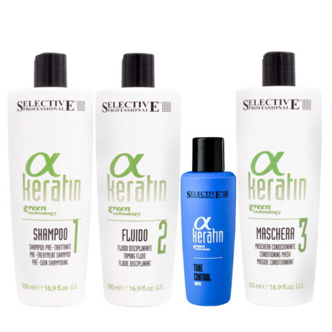 Selective Professional α Keratin Pre-Treatment 500ml Fluid 500ml Tone Control 100ml Mask 500ml