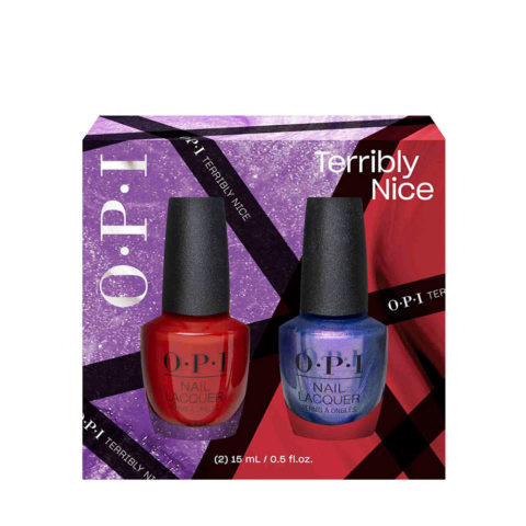 OPI Nail Lacquer Terribly Nice Duo Pack 2x15ml - cofanetto smalti per unghie