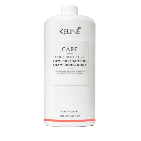 Care Line Confident Curl Low - Poo Shampoo 1000ml - shampoo delicato capelli ricci