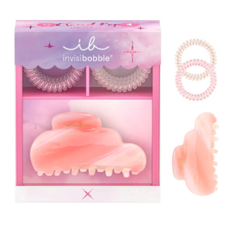 Invisibobble Cloud Pop Set 7pz -  elastici a spirale e mollettone