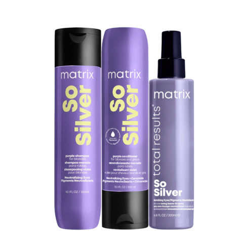 Haircare So Silver Shampoo 300ml Conditioner 300ml All in One Toning Spray 200ml