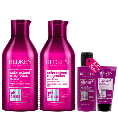 Redken Color Extend Magnetics Shampoo 300ml Conditioner 300ml + Shampoo 75 ml Conditioner 50ml OMAGGIO