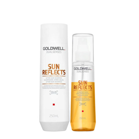 Goldwell Dualsenses Sun Reflects After-Sun Shampoo 250ml UV Protect Spray 150ml