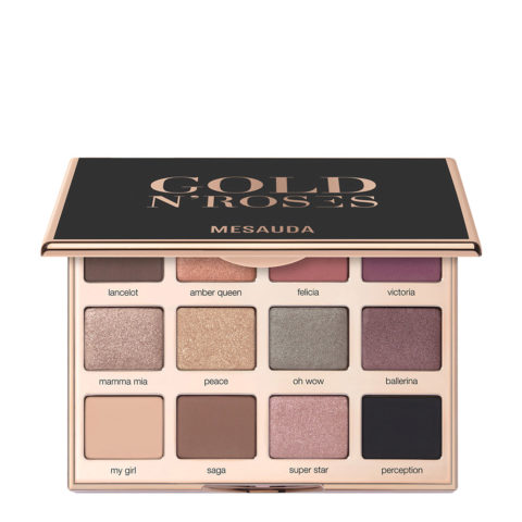 Mesauda Beauty Gold N'Roses Palette - palette ombretti compatti