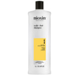 Nioxin Sistema 1 Scalp + Hair Shampoo 1000ml  - shampoo capelli naturali diradati