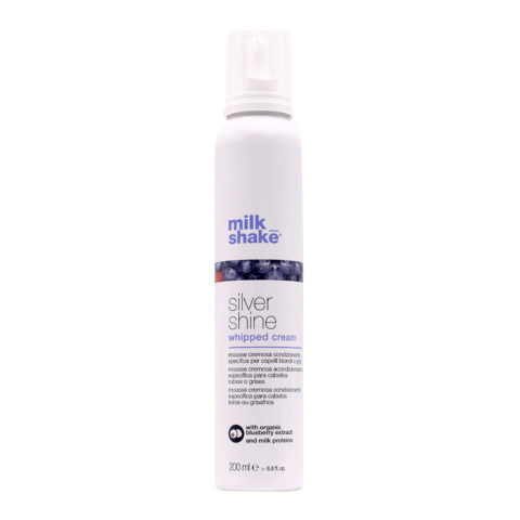 Milk Shake Silver Shine Whipped Cream 200ml - mousse condizionante capelli biondi o grigi