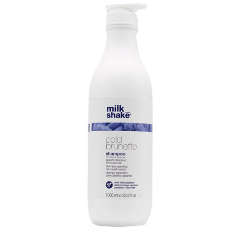 Milk Shake Cold Brunette Shampoo 1000ml - shampoo capelli castani