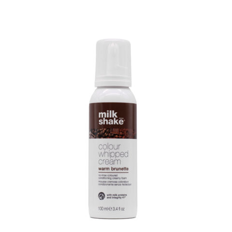Milk Shake Colour Whipped Cream Warm Brunette 100ml - mousse colorata leave-in