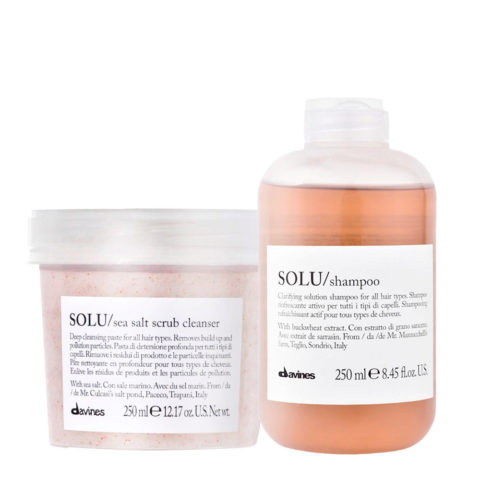 Essential HairCare Solu Sea Salt Scrub Cleanser 250ml Shampoo 250ml