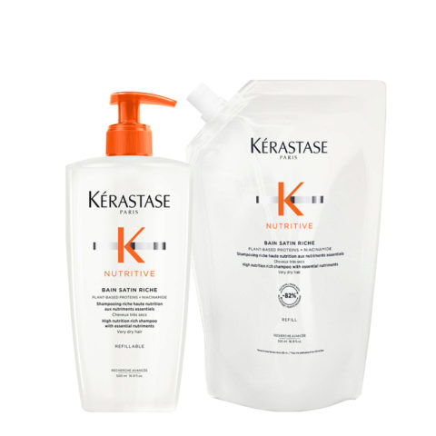 Nutritive Bain Satin Riche 500ml + Refill 500ml