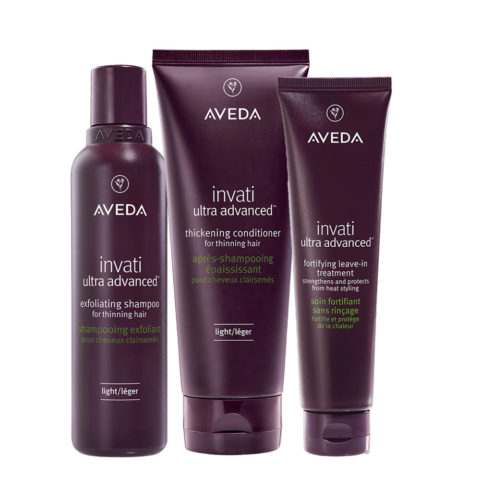 Invati Ultra Advanced Exfoliating Shampoo Light 200ml Conditioner Light 200ml Treatment 100ml
