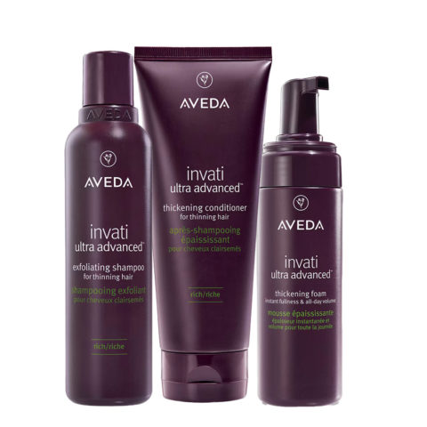 Invati Ultra Advanced Exfoliating Shampoo Rich 200ml Conditioner Rich 200ml Foam 150ml