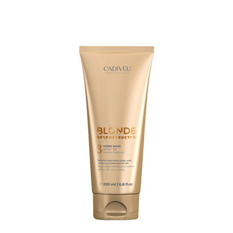 Cadiveu Blonde Reconstructor Acidic Mask N.3 200ml - maschera pH acido capelli biondi