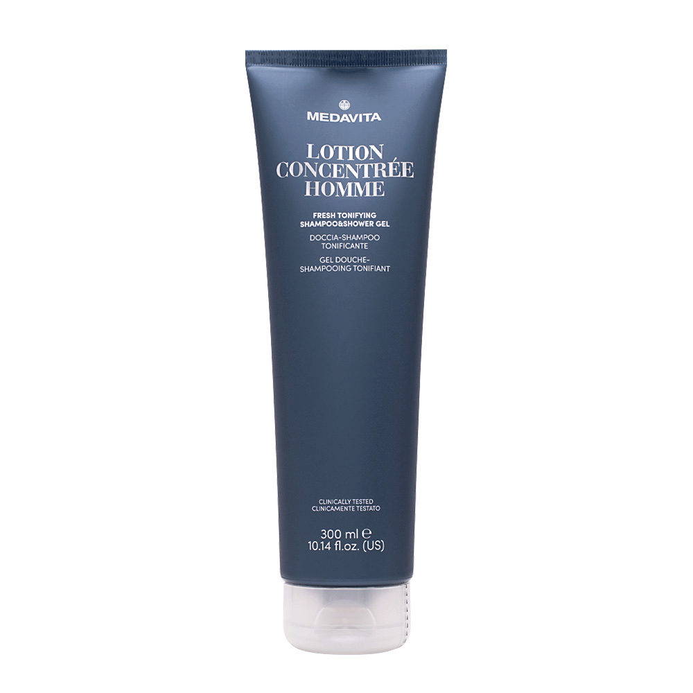 Medavita Lotion Concentree Homme Fresh Tonifying Shampoo&Shower Gel 300ml - doccia shampoo tonificante
