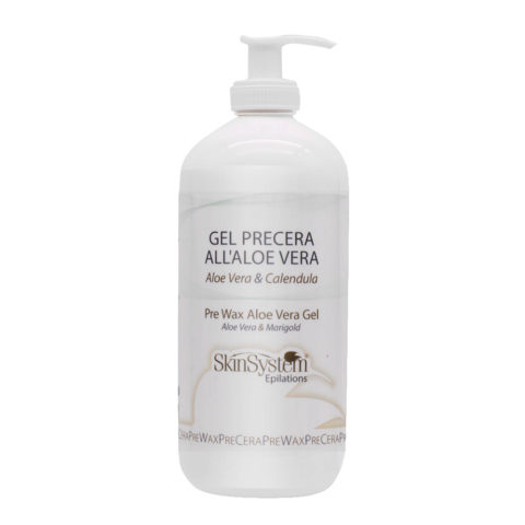 SkinSystem Pre Wax Aloe Vera Gel 500ml - gel precera all'aloe vera