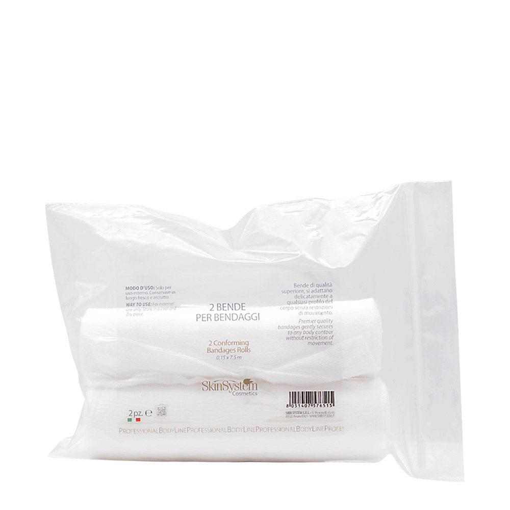 SkinSystem Conforming Bandages Rolls 2pz - tessuto fibro elastico per bendaggi
