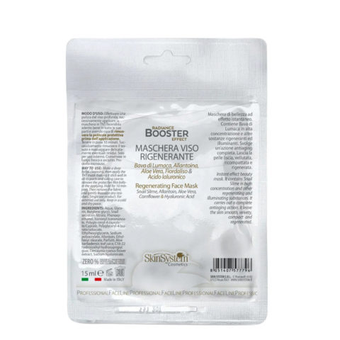 SkinSystem Radiance Booster Effect Regenerating Face Mask 15ml  - maschera viso rigenerante