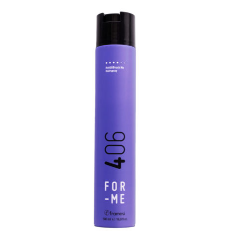 For-Me 406 Hold&Brush Me Hairspray 500ml - lacca rimodellabile tenuta forte