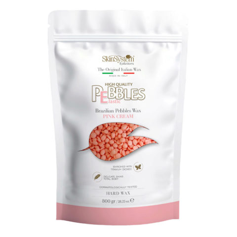 SkinSystem Le Pebbles High Quality Brazilian Pebbles Wax Pink Cream 800gr - cera brasiliana