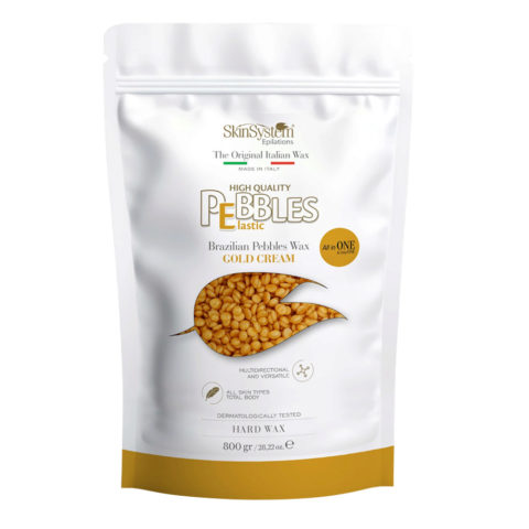 SkinSystem Le Pebbles High Quality Brazilian Pebbles Wax Gold Cream 800gr - cera brasiliana