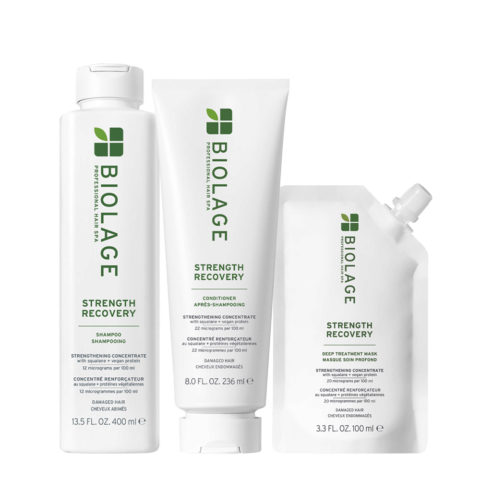 Professional Hair Spa Strenght Recovery Shampoo 400ml Conditioner 236ml Deep Treatment Pack 100ml