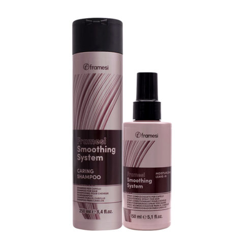 Smoothing System Caring Shampoo 250ml Moisturizing Leave In 150ml