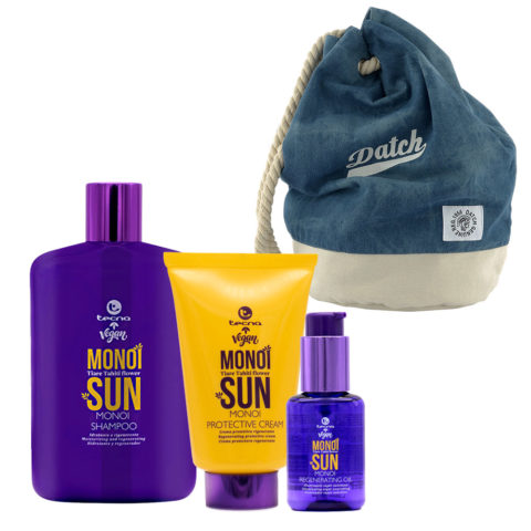 Monoi Sun Shampoo 400ml  Protective Cream 125ml Regenerating Oil 55ml + Zaino a Sacca