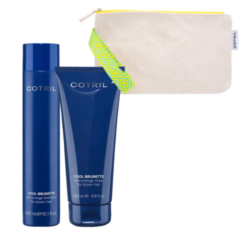 Cool Brunette Intense Anti-Orange Shampoo 300ml Mask 200ml + Pochette OMAGGIO