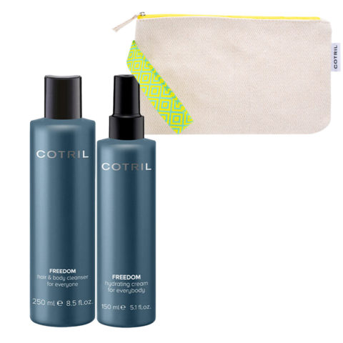 Freedom Shower Gel 250ml Hydrating Body Cream 150ml + Pochette OMAGGIO