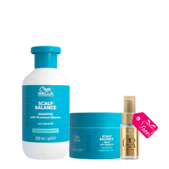 Invigo Scalp Balance Clean Shampoo 300ml Mask 150ml + Oil Reflections Luminous Oil 30ml OMAGGIO